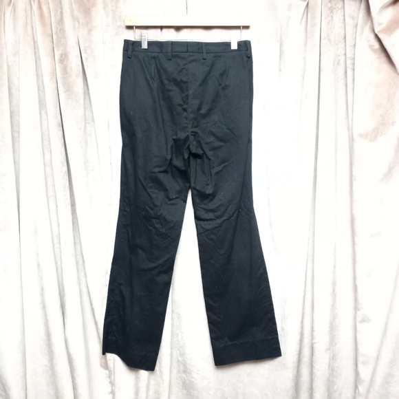 Final Sale - COSTUME NATIONAL Black Cotton Straight Leg Pants - Picture 3 of 5